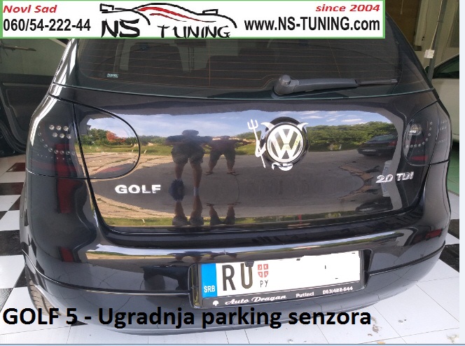 golf 5 ugradnja parking senzora sa ekranom zvucno obavestenje novi sad ns tuning
